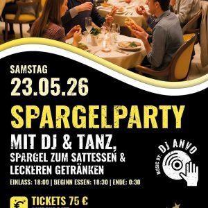 23.05.2026 - Spargelparty & DJ AnVo