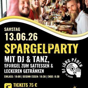 13.06.2026- Spargelparty & DJ Jörg Päben