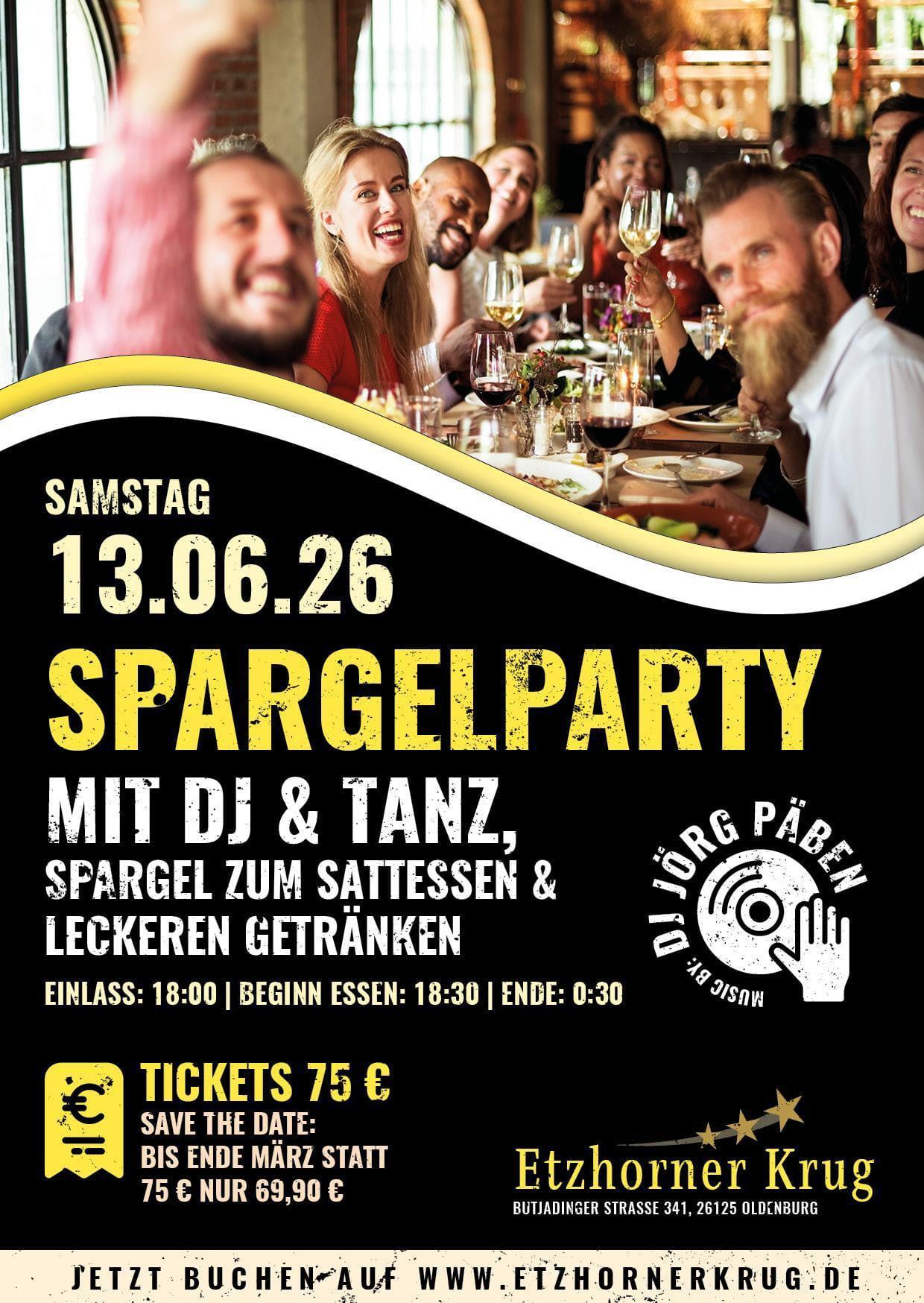 13.06.2026- Spargelparty & DJ Jörg Päben